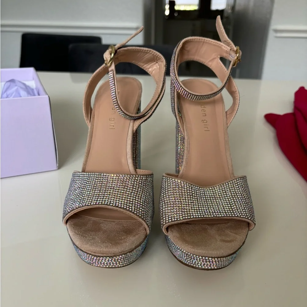 Summit Rhinestone Platform Sandals - Picture 3 of 9